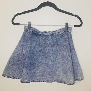 Acid Washed Skater Skirt